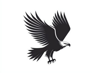 Obraz premium Eagle bird logo design, isolated on white background