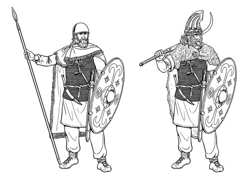 Dacian warriors. Dangerous and brave enemies of the Roman Empire.
