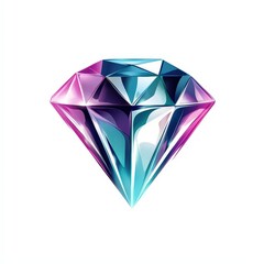 Design of diamond icon logo illustration isolated on white background