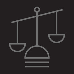 Scales of Justice icon Design