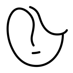 Png Woman's face icon in simple style