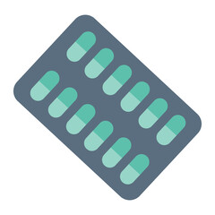 Medicine tablet icon png, transparent background