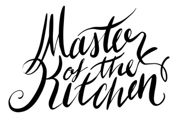 Obraz premium Png Master of the Kitchen typography text