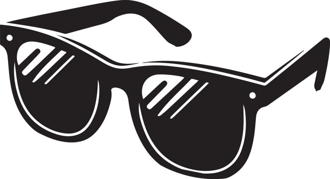 Sunglasses silhouette vector sunglass icon
