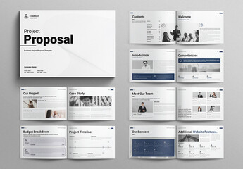 Project Proposal Layout Design Template Landscape
