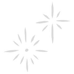 Gray png sparkles galactic doodle sticker