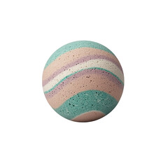 Obraz premium Colorful bath bomb studio setting product image transparent background isolated view relaxation concept