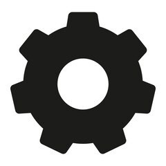 Cog setting filled icon png black for social media app