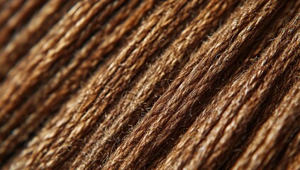 Intricate Texture: A Close-Up of Brown Twine