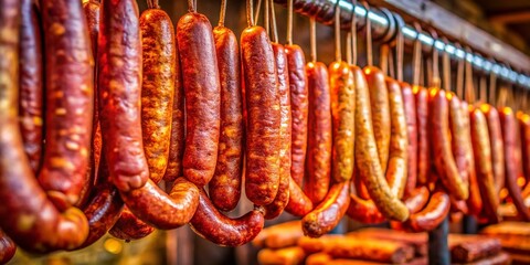 Fresh Hungarian Sausage Long Exposure Photography - Vibrant Colors & Rustic Texture