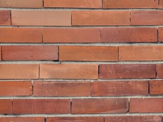 Loosely placed, partially scratched brick tiles