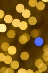 golden christmas lights