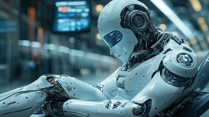 Fototapeta premium AI-driven business intelligence platforms providing actionable insights for decision-makers