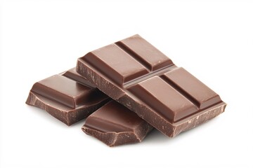 Delicious Milk Chocolate Bars Stacked and Ready to Indulge in Sweetness