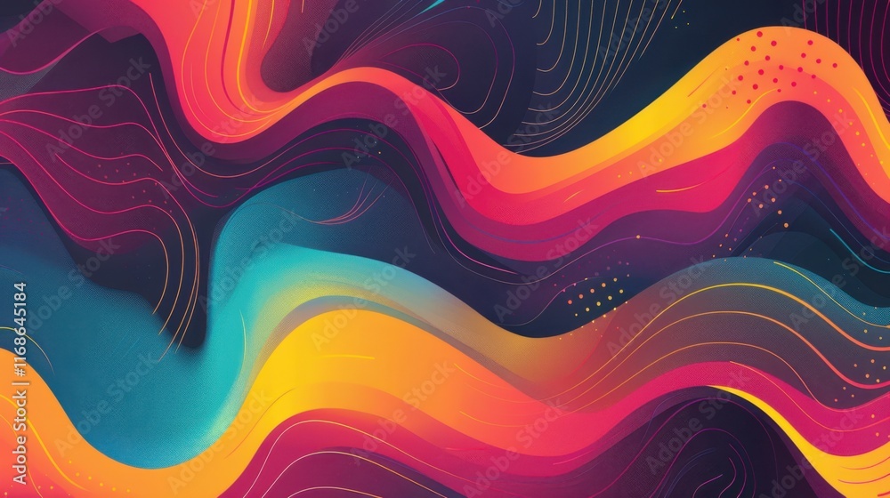 Poster abstract background with dynamic effect. modern pattern. vector illustration for design
