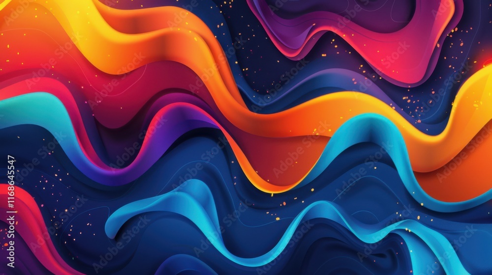 Poster abstract background with dynamic effect. modern pattern. vector illustration for design