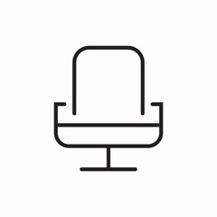 armchair furniture icon vector sign