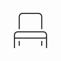 Modern chair furniture interior design icon vector sign