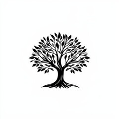 Naklejka premium Design of tree logo icon symbol illustration isolated on white background