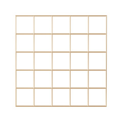 Grid patterned png square sticker, 3D element on transparent background