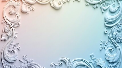 Elegant Rococo Style Ornamental Frame Design