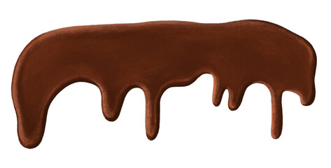 Melting chocolate png texture, transparent background