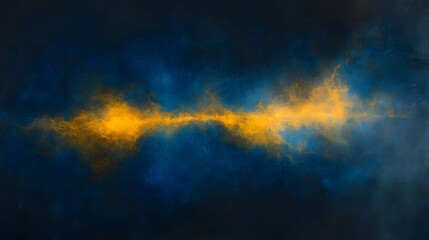 Obraz premium Abstract Blue And Gold Textured Art Piece