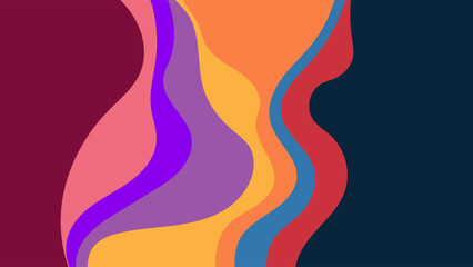 ABSTRACT BACKGROUND WITH HAND DRAWN SHAPES COLORFUL FLAT DESIGN VECTOR TEMPLATE FOR WALLPAPER, COVER DESIGN