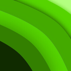A gradient abstract design with vibrant shades of green, transitioning from dark to bright green....
