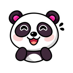 Panda bear with a heart