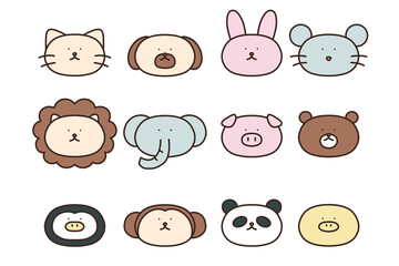 色々な動物のイラストセット