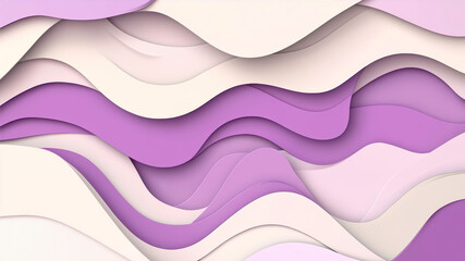 Swirling Waves of Purple and White Create an Abstract Visual Delight in a Serene Composition
