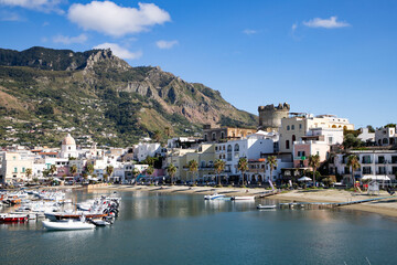 Fototapeta premium landscape with Forio, Ischia island, Italy