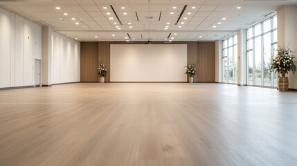 Obraz premium Spacious Modern Event Venue with Natural Light 