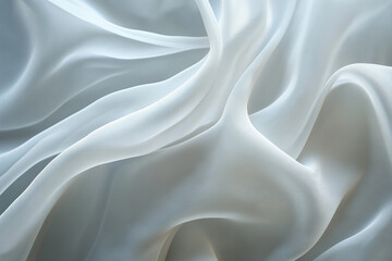 Obraz premium Minimalistic light grey canvas with gentle, ethereal lines