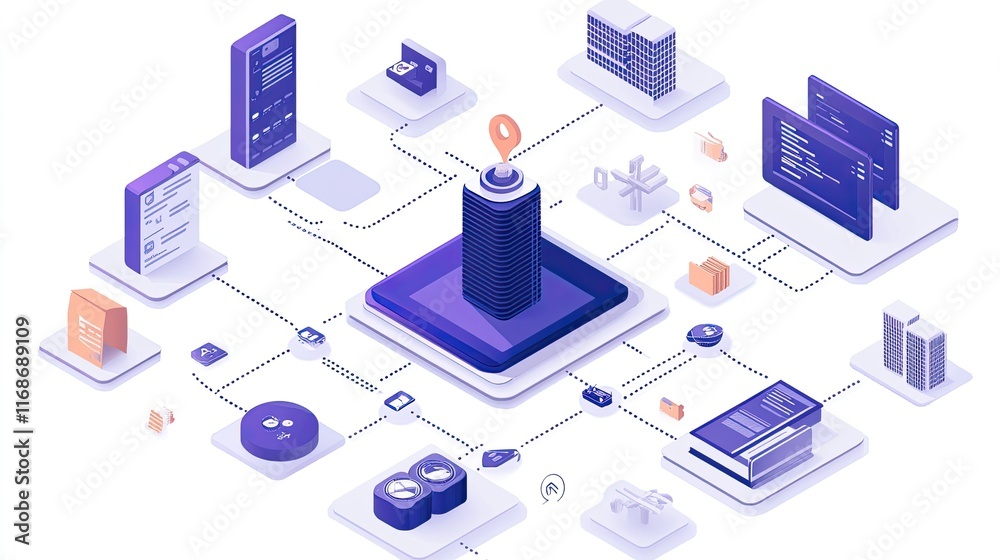 Poster decentralized networks powered by blockchain for secure and transparent transactions in various indu
