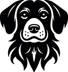 Charming Dog Vector Black Silhouette - Cricut Design for T-Shirt