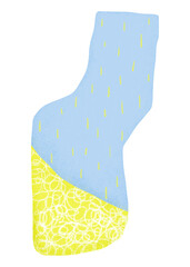 Abstract shape png sticker, dots design, transparent background
