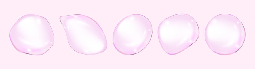 Realistic glossy  rainbow ball.Abstract 3D light bubble with glare.Geometric abstract  iridescent liquid shape.