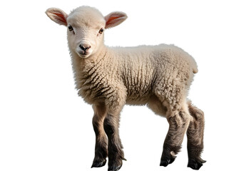 Fototapeta premium baby sheep on transparent background