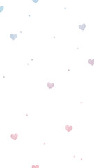 Shimmering hearts background design element