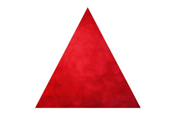 Obraz premium Isolated Red Canvas Triangle