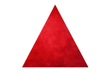 Isolated Red Canvas Triangle