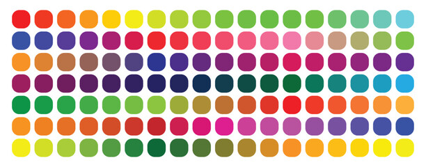 Set of colorful trendy color palettes flat template. Color Chart. Color Palette. Clorful trendy color palette. Pantone Color chart, palette. Collection palette of color swatches for web design.