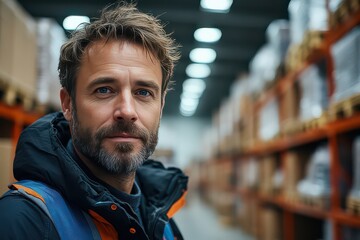 Warehouse Manager Overseeing Inventory Operations