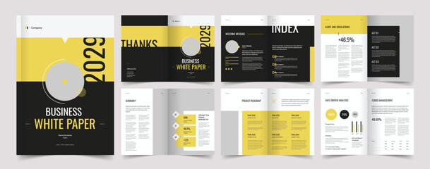 White Paper Layout, Company white paper design