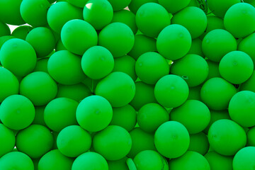 many colorful balloons