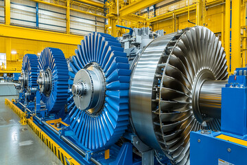 Hydroelectric turbines generating energy