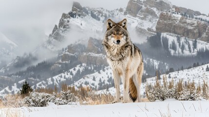 Fototapeta premium grey wolf
