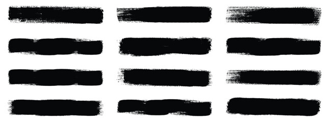 brush. Brush strokes vector. Set of text boxes. Paintbrush collection. Grunge design elements. Dirty texture banners. Set of rectrangle shape brush strokes. Painted rectangles and long strokes